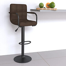 vidaXL Tabouret de bar Marron Tissu 