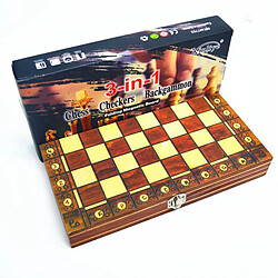 3-en-1 Combo Jeu d'échecs Magnétique en Echec Pliable Echecs magnétique pour Enfants Adultes Portable Plateau de Jeu pour Voyage pas cher