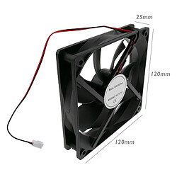 Bematik Ventilateur pour boîtier 120x120x25 mm de 24 VDC pour ordinateur et châssis