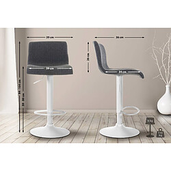 Non Tabouret de bar Hoover tissu W