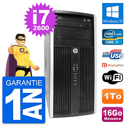 PC Tour HP Compaq Pro 6300 CMT Intel i7-2600 RAM 16Go Disque 1To Windows 10 Wifi - Occasion