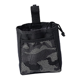 Chien snack sac en plein air pour animaux de compagnie collation taille pack alimentaire noir et camouflage couleur