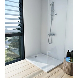 Receveur à poser ou à encaster ultra plat 120X80X4 CASCADE VITRA