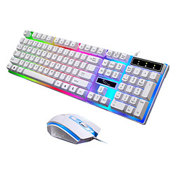 Kit Souris Clavier Filaire Gaming Arc-en-ciel Rétroéclairé Pour Ordinateur Noir