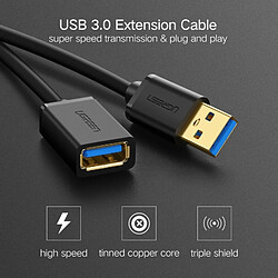 Wewoo Câble 1.5 m USB 3.0 mâle vers femelle de rallonge de transmission de vitesse de de données à grande