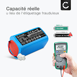 Batterie pour Cecotec CONGA 990, 950, 1190, 1090 , Conga 1090, 990, Neatsvor X500 (Cecotec CONG1002) 2600mAh de CELLONIC