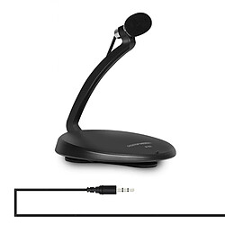 Wewoo Micro noir Professional Microphone d'enregistrement sonore à condensateur avec support de base, longueur de câble: 1,5 m