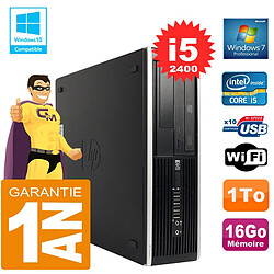 PC HP Compaq 8300 SFF Core I5-2400 Ram 16Go Disque 1 To Graveur DVD Wifi W7 - Occasion