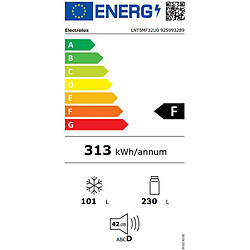 Réfrigérateur combiné 60cm 324l inox - lnt5mf32u0 - ELECTROLUX