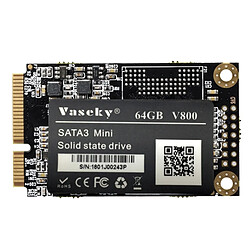 Wewoo Vaseky V800 64GB Module interne SSATA SSATA pour SSATA3 Mini 1.8 pouces pour ordinateur portable