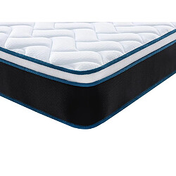 Avis Vente-Unique Ensemble 160 x 200 cm sommier coffre blanc + matelas ressorts ensachés et mémoire de forme rafraichissante ép.23cm - TORANO de YSMÉE