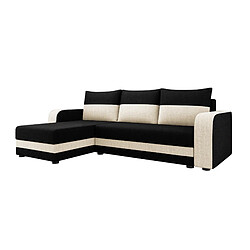 Acheter Bestmobilier Harvey - canapé d'angle réversible - convertible - avec coffre - en tissu - 4 places - style contemporain