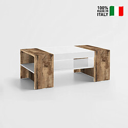 Ahd Amazing Home Design Table Basse Design Salon Canapé Bicolore 110x60cm Cherry Acero