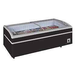 Réfrigérateur congélateur de supermarché noir SHALLOW 200B-CF - Tefcold