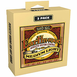 P03003 Earthwood 12-54 Pack 3 Ernie Ball