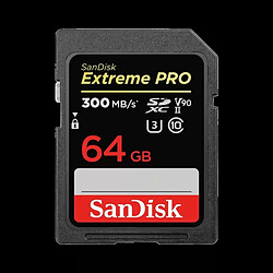 Carte Mémoire SDXC SanDisk Extreme PRO 64 GB SDXC UHS-II