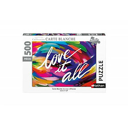 Puzzle 500 pièces Nathan Love it all Ettavee Collection Carte blanche 