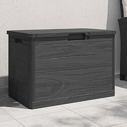 vidaXL Boîte à coussins d'extérieur anthracite 77,5x44,5x53 cm PP 