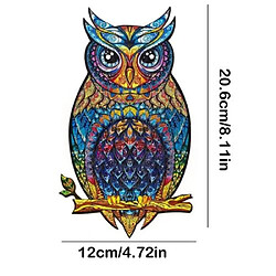 RedMiter Puzzles en bois hibou 185 pièces - Multicolor