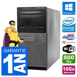 PC Tour Dell OptiPlex 3020 Intel G3220 RAM 16Go Disque Dur 500Go Windows 10 Wifi · Occasion 