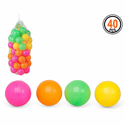 BigBuy Fun Balles Colorées pour Parc pour Enfant 115692 (40 uds)