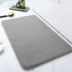 LUUCOZK Tapis de bain antidérapants absorbants à séchage rapide, tapis de décoration de salle de bain-(Purit) gris clair-90x200cm 