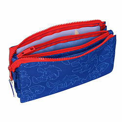 Avis Trousse Fourre-Tout Triple Sonic Let's roll Blue marine 22 x 12 x 3 cm