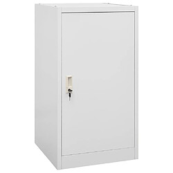 vidaXL Armoire à selles Gris clair 53x53x105 cm Acier