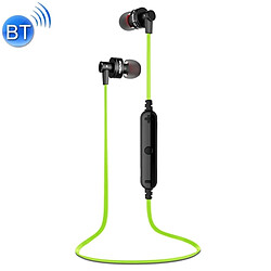 Wewoo Ecouteur Bluetooth pour iPhone sans fil Sport écouteurs stéréo avec contrôle de micro support Handfree Appel Samsung HTC Sony et Smartphones Vert 