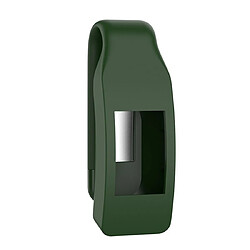 Wewoo Protection écran Étui de en silicone pour bouton Clip Smart Watch Fitbit Inspire / HR / Ace 2 Vert armée 