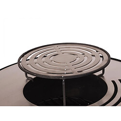 Pur Line Barbecue rond avec plaque d'acier ronde et grille