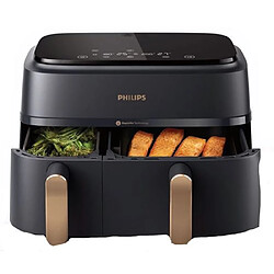 Friteuse Philips Série 3000 Airfryer à double panier NA352/00 2750 W Noir