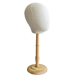 Toile De Table Perruque Mannequin Porte-chapeau Support Affichage Mannequin Modèle Haut Bois