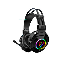 General Casque de jeu filaire, prise audio 0,1 pouce, coussinets en mousse à mémoire de forme, lumière LED, basses surround, léger, compatible avec PC, PlayStation, Xbox, Switch.(Canal USB 7.1) 