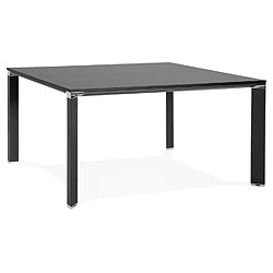 Alterego Table de réunion / bureau bench 'XLINE SQUARE' noir - 140x140 cm