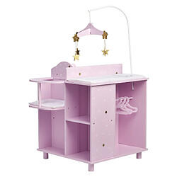 Olivia'S Little World Table à langer poupon poupée Twinkle Stars Princess rangement bois jeu TD-0203AP