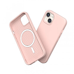 RhinoShield Coque Compatible avec [iPhone 15 Plus] SolidSuit Compatible avec Magsafe - Coque Fine avec Technologie d'absorption des Chocs et Finition Premium Mate - Rose