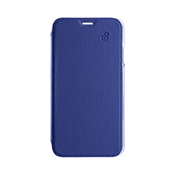 BEETLECASE Étui pour Apple iPhone 12 Pro Max Folio Premium en Cuir avec Dos Cristal Bleu marine