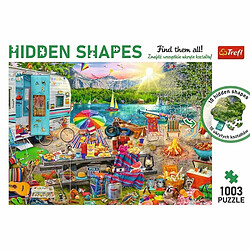 Avis Trefl-1000 + 3 Elementi, Trova Forme Nascoste nel Insolito, Vacanza, Camper, Van Life, Intrattenimento Creativo, Divertimento per Adulti e Bambini da 12 Anni Puzzle, 10677, Voyage en Camping