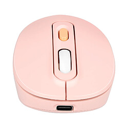 LinQ Souris Sans Fil Bluetooth ou WiFi 2.4Ghz Précision et Confort Rose Poudré