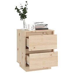 Acheter vidaXL Tables de chevet 2 pcs 40x35x50 cm Bois de pin solide