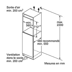 Congélateur intégrable à pantographe 72l - gi11vade0 - SIEMENS pas cher