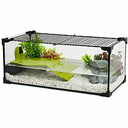 ZOLUX Terrarium pour tortues d'eau Karapas 60 noir.