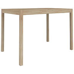 vidaXL Table à manger 110x70x75 cm bois d'acacia solide