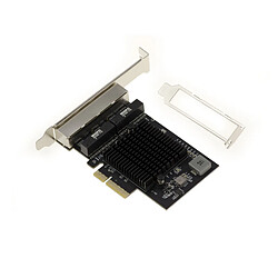 Kalea-Informatique PCIe 2.5 LAN Quad Gigabit ETHERNET 10 100 1000 2500 1G 2.5G 4 ports RJ45. REALTEK RTL8125