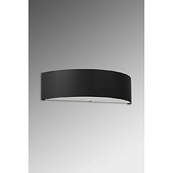 Luminaire Center Applique murale Skala Verre,acier,tissu Noir 2 ampoules 12cm