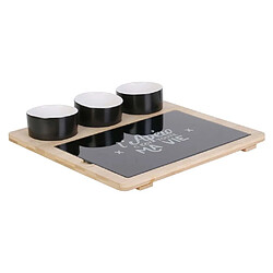 Cook Concept Plateau apéro avec planche et coupelles. Plateau apéro avec planche et coupelles