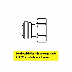 ich-zapfe Adaptateur 3/4" pour tuyaux 5/16" Raccord à vis 