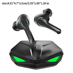 Universal Gagnant Gaming Earbuds 65ms Low Latence TWS Bluetooth Headset with Microphone Bass Audio pas cher