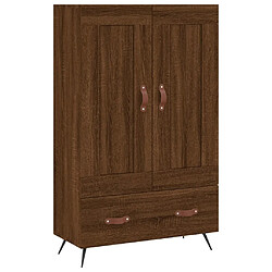 Maison Chic Buffet,Meuble de Rangement,commode pour salon,Cuisine chêne marron 69,5x31x115 cm bois d'ingénierie -MN61142